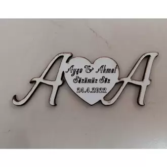 10 Cm Magnet Söz Nişan Nikah Düğün 25 Adet