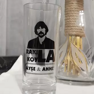 Rakı Bardağı Kişiye Özel Yada Firmaya Özel Baskı