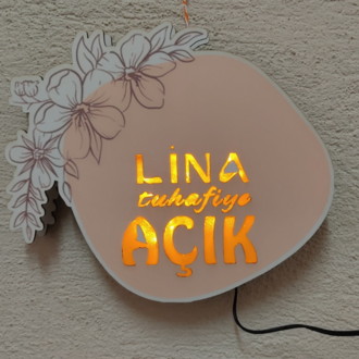 FİRMAYA ÖZEL IŞIKLI AÇIK YAZISI