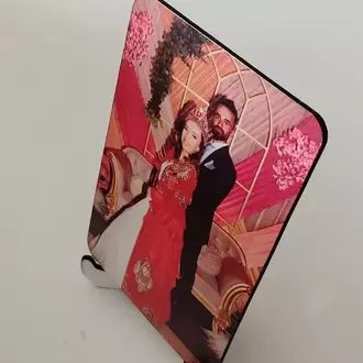 Ahşap Süblimasyon Fotoğraf Baskılı Ayaklı Masa Süsü 15x10cm