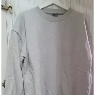Oversize Sweatuzunkollu Baskılı baskısız L beden