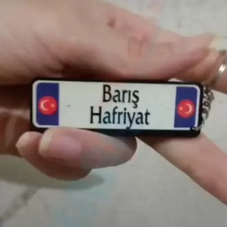 Plaka Anahtarlık Ahşap