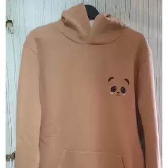 Unisex Baskılı Sweat Oversize Kapuşonlu