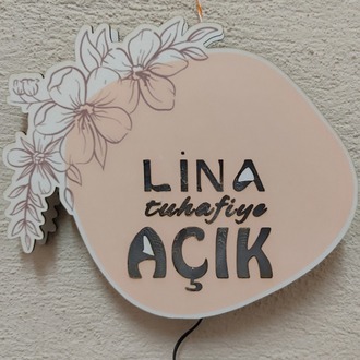 FİRMAYA ÖZEL IŞIKLI AÇIK YAZISI