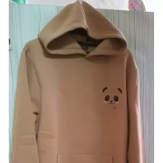 Unisex Baskılı Sweat Oversize Kapuşonlu