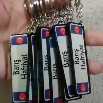 Plaka Anahtarlık Ahşap