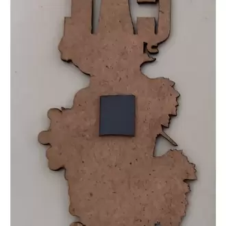 Buzdolabı Magneti Çal Garası Yazılı 10x6cm