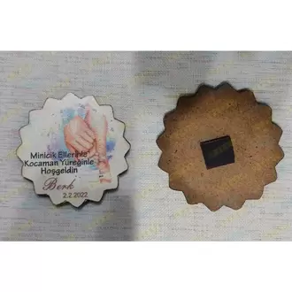6 cm Hoşgeldin Bebek Magnet Söz Nişan Nikah Düğün 25 Adet