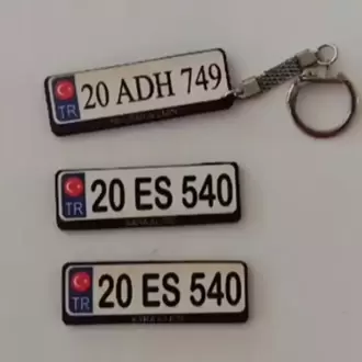 Plaka Anahtarlık Ahşap