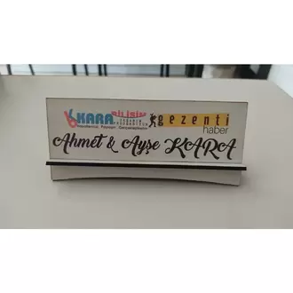 Ahşap Lazer Kesim Ve Süblimasyon İsimlik