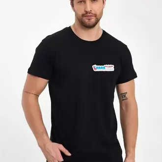 Kişiye Özel Fotoğraf Baskılı Oversize Siyah T-Shirt