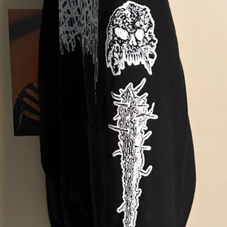 Sanguisugabogg - Slaughter and Filicide - Hoodie (Ön + arka + Kol baskı) (Arka baskı opsiyonel)
