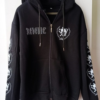 Revenge - No Remorse - Fermuarlı Hoodie (Ön + arka + Kol baskı)