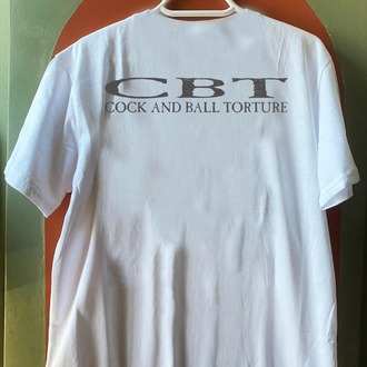 Cock and Ball Torture - Sadochismo - Beyaz Tshirt (Arka baskı opsiyonel) (Goregrind)