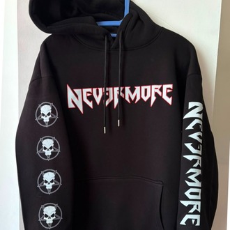 Nevermore - Hoodie -  Ön + Kol baskı - (Arka baskı opsiyonel) ( Groove, Progressive Metal)
