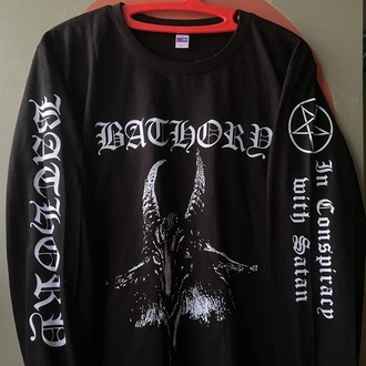 Bathory - Bathory  - Uzun Kollu - Tshirt (Arka baskı opsiyonel) (Black Metal)