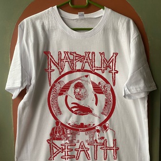 Napalm Death - Life? - BeyazTshirt (Arka baskı opsiyonel) (Death Metal, Grindcore)
