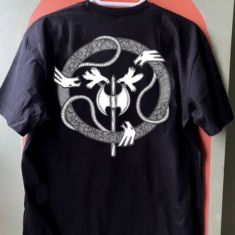 Aeternus - Beyond the Wandering Moon - Tshirt (Arka, Kol baskı opsiyonel) (Black, Death Metal)