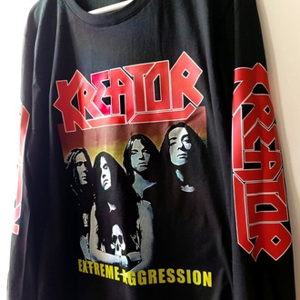 Kreator - Extreme Aggression - UZUN KOLLU Tshirt #kreator #thrash  #metal #tshirt