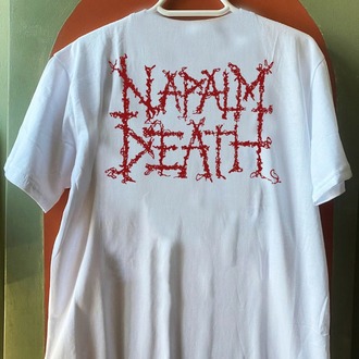 Napalm Death - Life? - BeyazTshirt (Arka baskı opsiyonel) (Death Metal, Grindcore)