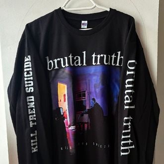 Brutal Truth - Kill Trend Suicide - Uzun Kollu Tshirt (Arka baskı opsiyonel) (Death Metal, Grind)