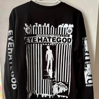 Eyehategod - In the Name Of Suffering - UZUN KOLLU SİYAH Tshirt (Arka baskı ops)