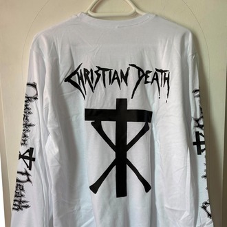 Christian Death - Uzun Kollu Beyaz tshirt (Gothic, Deathrock)