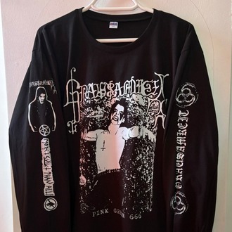 Grausamkeit - Pink Green 666 - Uzun Kollu Tshirt (Arka baskı opsiyonel) (Black Metal, Ambient)