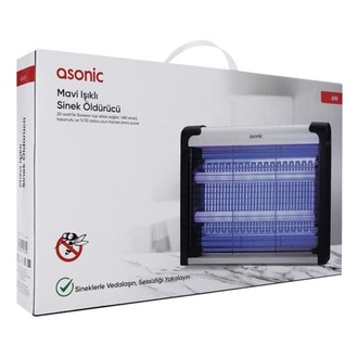 ASONİC AS-A28 SİYAH 4 WATT 2000 VOLT İKİ LEDLİ SİNEK ÖLDÜRÜCÜ