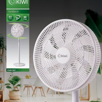 Kiwi Kfan- 7627 Salınım Fonksiyonlu Ultra Sessiz Stand Vantilatör