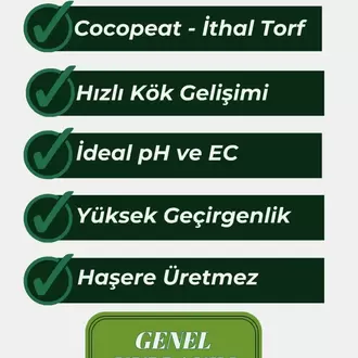 VERA %100 ORGANİK İTHAL GENEL BİTKİ TORF' U (10 LİTRE)