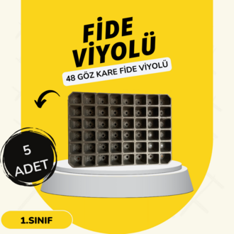 5 ADET 48 GÖZ FİDE VİYOLÜ + 10 LİTRE İTHAL TORF