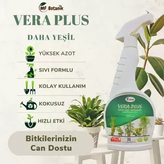 Vera-Plus Daha Yeşil Yapraklar İçin Özel Sprey Sıvı Bitki Besini 500 ML 