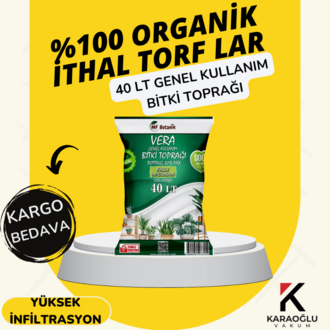 VERA %100 ORGANİK İTHAL GENEL BİTKİ TORF' U (40 LİTRE)