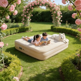2 kişilik şişme yatak kendinden pompalı