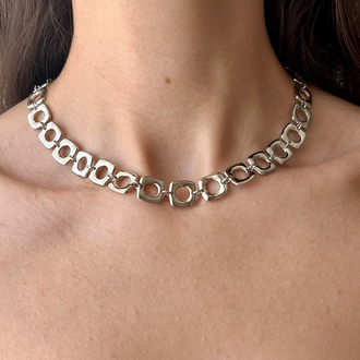 Silver Kare Form Kolye