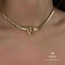 HEART KOLYE - ÇELİK - GOLD