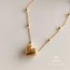 KALPLİ KOLYE - GOLD - ÇELİK - 45 CM