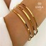 AJDA BİLEZİK - ÇELİK - GOLD