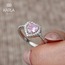 PANDORA KALPLİ YÜZÜK - PEMBE - SİLVER - ÇELİK (AYARLANABİLİR)