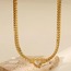 HEART KOLYE - ÇELİK - GOLD