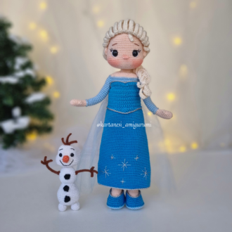 ELSA & OLAF AMİGURUMİ TARİFİ (DİJİTAL ÜRÜN)