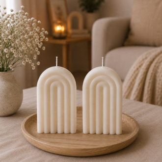 Karvia Premium Mum Seti | Gökkuşağı SET | Kokulu Hediye Kutusu
