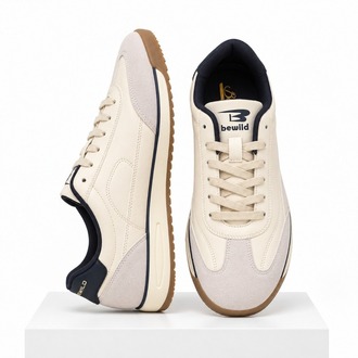 Retro Koşu Sneaker (Ekru/Bej)