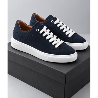 Lacivert Süet Görünümlü Sneaker