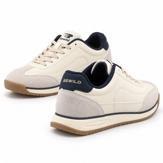 Retro Koşu Sneaker (Ekru/Bej)