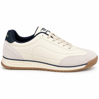 Retro Koşu Sneaker (Ekru/Bej)