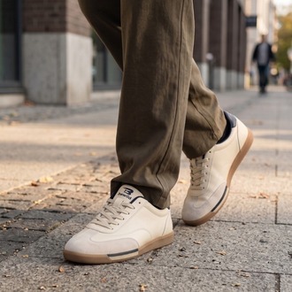 Retro Sneaker (Krem/Lacivert)
