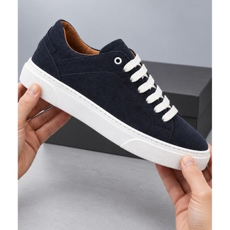 Lacivert Süet Görünümlü Sneaker