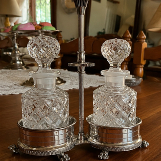 Kristal Cruet Set